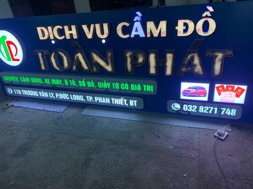 Dịch vụ lắp đặt thi công quảng cáo, bảng hiệu, đèn led tại bình thuận